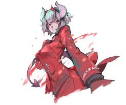 Safebooru 1girl Absurdres Beelzebub Helltaker Black Shirt Bracelet Breasts Bug Business Suit Closed Mouth Collared Shirt Devushki Iz Anime Komiksy Hudozhniki