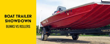 Back to boating & watersports. Boat Trailer Showdown Bunks Vs Rollers Etrailer Com