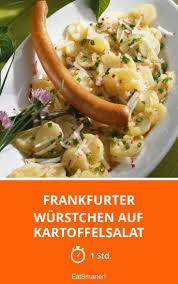 Frankfurter Wurstchen Auf Kartoffelsalat Rezept Kartoffelsalat Salat Frankfurter Wurstchen