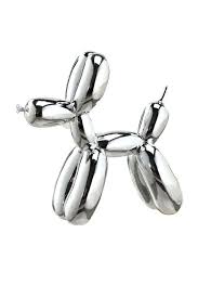 Silver Balloon Dog Desk Decor Kids Room Decor Faux Taxidermy Animal Statue Balloon Dog Silver Balloon Balloon Dog Sculpture