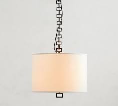 Malin Linen Shade Pendant Light Pottery Barn