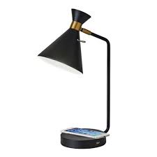 Wifi ieee 802.11 b/g/n 2.4ghz support system: 19 Wireless Charging Table Lamp Matte Black Adesso Target