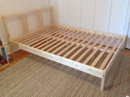 From Plain Ikea Fjellse Bed To Dreamy Princess Bed Ikea Hackers Wood Bed Frame Full Bed Frame Bed Frame