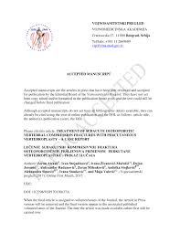 PDF) VOJNOSANITETSKI PREGLED VOJNOMEDICINSKA AKADEMIJA LEČENJE SUBAKUTNIH  KOMPRESIVNIH FRAKTURA OSTEOPOROTIČNIH PRŠLJENOVA PRIMENOM PERKUTANE  VERTEBROPLASTIKE-PRIKAZ SLUČAJA Title Treatment of Subacute Osteoporotic  Vertebral Compression Fractures with ...