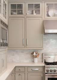 gorgeous taupe kitchen cabinets. could