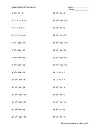 Click the buttons to print each worksheet and associated answer key. Factoring Trinomials Worksheet By Beauty Of Algebra Tpt