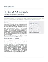 Cares act 2 passed unemployment. Https Www Raymondjames Com Media Rj Common Resources Retirement Cares Act Individuals Pdf Pdf
