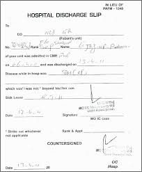 Hospital Discharge Form Emergency Room Word Template Word Free