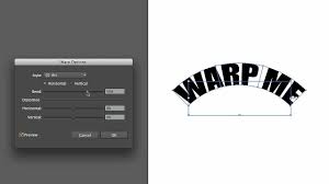 Creating text on illustrator, doesn't include any rocket science. How To Reshape Text With An Object Warp Adobe Illustrator Youtube