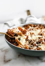 Easy Eggplant And Italian Sausage Skillet Baked Ziti Lively Table