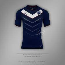 Short girondins de bordeaux 2009 porté coupe de france puma collection xl. Fc Girondins De Bordeaux Home Jersey Concept Design