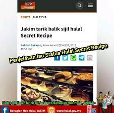 We did not find results for: Penjelasan Isu Status Halal Secret Recipe