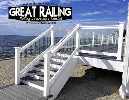 Pin By Great Railing Inc On A Railing Vinyl Railing Trex Deck Trex Deck Cost