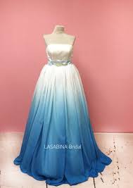 Ombre Wedding Dress Color Wedding Dress Light Blue Wedding Dress Colored Wedding Dresses Light Blue Wedding Dress Ombre Wedding Dress