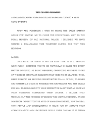 Begin a story in the conclusion of your cover letter. What Does Concluding Remark Mean In English