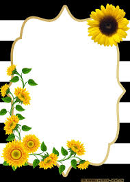 Birthday Invitation Card Clipart Black And White Free Printable Sunflower Birthday Invitation Templates Drevio Sunflower Baby Shower Invitations Baby Shower Invitation Templates Sunflower Invitations