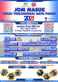 Laman facebook rasmi kolej vokasional batu pahat. Kolej Vokasional Batu Pahat Batu Pahat Johor