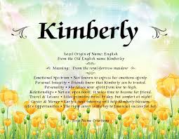 Kimberly Names With Meaning Names Kimberly
