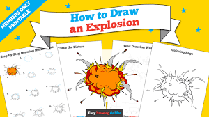 This tutorial shows the sketching and drawing steps from start to finish. How To Draw An Explosion Really Easy Drawing Tutorial