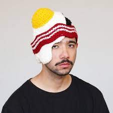 Maybe you would like to learn more about one of these? The One Egg Over Easy And A Side Of Bacon Hat Crochet Food Crochet Humor Crochet Winter Hats