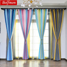 Colorido Arco Iris Hermosa Ventana Cortina Habitacion 3d Verde Azul De Tratamientos De Ventana Elegante Cortinas Dormitorio Draps Cool Curtains Curtains Bedroom Bedroom Wall Colors