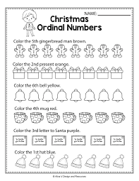 Christmas Ordinal Numbers Math Worksheets And Activities For Number Worksheets Kindergarten Christmas Math Worksheets Kindergarten Christmas Math Worksheets