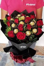 While chocolates can be gifted as a hamper, there. Bouquet Of Roses And Chocolates 8 Fg Davao Flowers Gifts Delivery