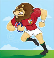 Charged with looking after the lions mascot bil. British And Irish Lions Rugby Playing Lion On The Charge Vector Illustrator Cartoons Characters Graphic Designer