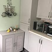 Do you have a colour in mind that you want for the new look ofthe kitchen cabinets? 750ml Johnstones Revive Cupboard Paint Pale Grey Amazon Co Uk Diy Tools