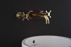 Perrin Rowe Deco Basin Mixer In Polished Brass Special Finish Polished Brass Basin Mixer Bronze