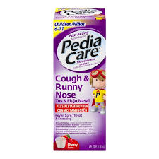 Pediacare Children Cough Runny Nose Cherry Flavor 4 Oz