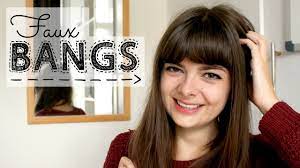 How to create bangs with your own hair?! Faux Bangs No Hairpiece No Scissors Youtube