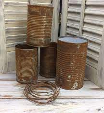 Find tin container manufacturers, tin container suppliers & wholesalers of tin container from china, hong kong, usa & tin container products from india at tradekey.com. How To Rust Tin Cans For Other Craft Projects Rusty Tincans Tin Can Art How To Rust Tin Primitive Crafts