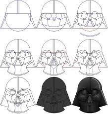 How To Draw Darth Vader's Mask By Ralo4155 On Deviantart