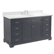 Made with 100% solid wood and plywood only! Aria 60 Single Sink Bathroom Vanity With Quartz Top Kitchenbathcollection