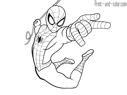 Here you'll easily find all top characters from a cartoon, computer games, or tv series. Spider Man Coloring Pages Coloring Home