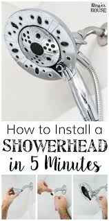 How To Install A Showerhead In 5 Minutes Shower Heads Home Improvement Updating House