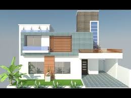 Modern House Front Elevation Designing In Google Sketchup Youtube Guest House Plans Modern House Minimalis House