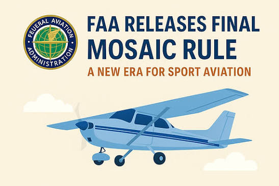 The MOSAIC Rule’s Second Wave Hits July 24: America Is About to Redefine What Counts as a “Small Plane” — And Asia Should Be Watching Closely