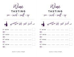 Shareability how likely you are to share the wine with your friends or family. Wine Tasting Printable Card Thyme Love