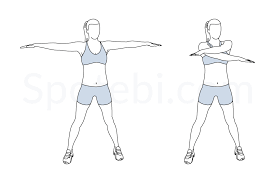 It's important for us to understand the muscles being targeted during each exercise. Arm Swings Illustrated Exercise Guide
