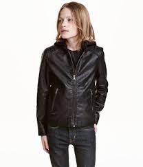 H M Biker Jacket With Hood 39 99 Fashion Hooded Jacket Love Fashion