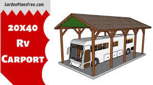 Carport the rv shelter ceiling kit was designed equally the. How To Build A 20x40 Rv Carport Youtube