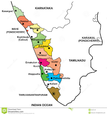 Find district map of kerala. Jungle Maps Map Of Kerala Districts