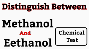 how to distinguish between methanol and
