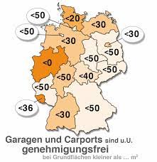 Größe des zu errichtenden schuppens; Garagenbau In Den Einzelnen Bundeslandern Unterschiedliche Vorschriften