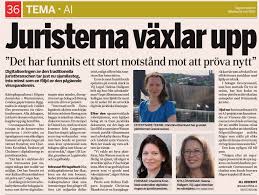 Dagens industri fredag 09 apr. Juristerna Vaxlar Upp Dagens Industri Virtual Intelligence