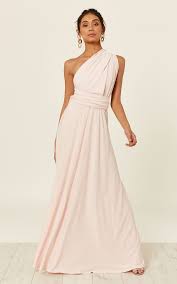 Alexis Blush Multi Way Maxi Bridesmaid Dress Revie London Silkfred Multiway Bridesmaid Dress Blush Maxi Dress Multi Way Dress