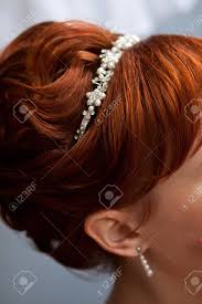 Oct 22, 2020 · scroll on for wedding flower crown ideas that could be the perfect finishing touch to your wedding hairstyle. Beautiful Wedding Diadem Wedding Hairstyle On Red Hair Beautiful Wedding Diadem Stock Photo Picture And Royalty Free Image Image 99303014