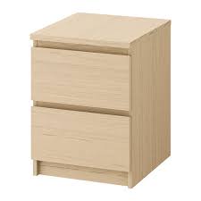 Malm 2 Drawer Chest White Stained Oak Veneer 15 3 4x21 5 8 Ikea Malm Ikea Malm Ikea Malm Bed